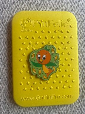 Disney Orange Bird Enamel Pin - Orange, Green, Yellow